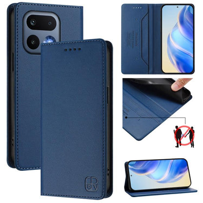 RC01 Dual-Folded Magnetic Suction RFID Leather Phone Case, For Realme P4x / OnePlus CE6 Lite, For Realme 16T 5G, For Realme P4 Power 5G, For Realme Note 80 4G Global, For Realme 16 5G Global, For Realme 16 Pro+ 5G Global, For Realme 16 Pro 5G Global   ...