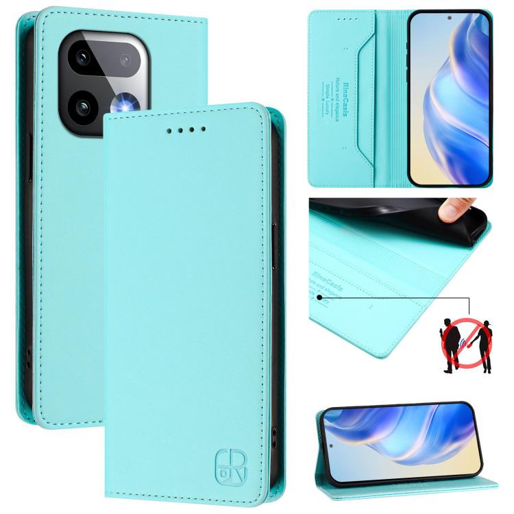 RC01 Dual-Folded Magnetic Suction RFID Leather Phone Case, For Realme P4x / OnePlus CE6 Lite, For Realme 16T 5G, For Realme P4 Power 5G, For Realme Note 80 4G Global, For Realme 16 5G Global, For Realme 16 Pro+ 5G Global, For Realme 16 Pro 5G Global   ...