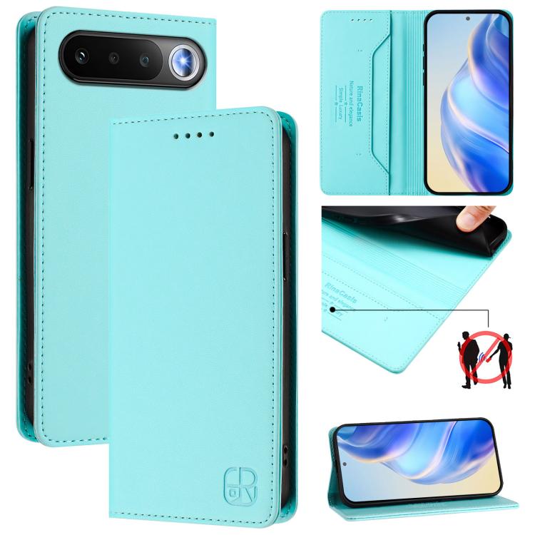 RC01 Dual-Folded Magnetic Suction RFID Leather Phone Case, For Realme P4x / OnePlus CE6 Lite, For Realme 16T 5G, For Realme P4 Power 5G, For Realme Note 80 4G Global, For Realme 16 5G Global, For Realme 16 Pro+ 5G Global, For Realme 16 Pro 5G Global   ...