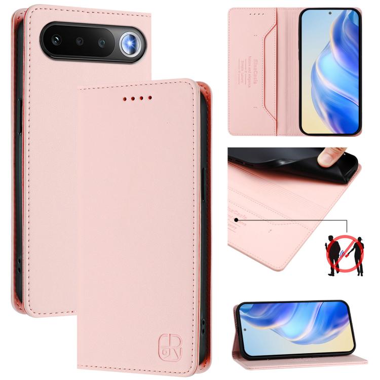 RC01 Dual-Folded Magnetic Suction RFID Leather Phone Case, For Realme P4x / OnePlus CE6 Lite, For Realme 16T 5G, For Realme P4 Power 5G, For Realme Note 80 4G Global, For Realme 16 5G Global, For Realme 16 Pro+ 5G Global, For Realme 16 Pro 5G Global   ...