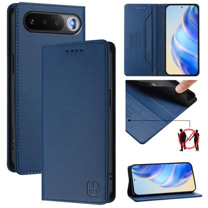 RC01 Dual-Folded Magnetic Suction RFID Leather Phone Case, For Realme P4x / OnePlus CE6 Lite, For Realme 16T 5G, For Realme P4 Power 5G, For Realme Note 80 4G Global, For Realme 16 5G Global, For Realme 16 Pro+ 5G Global, For Realme 16 Pro 5G Global   ...