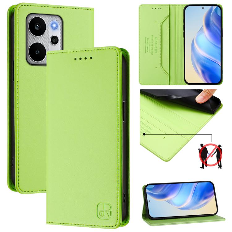 RC01 Dual-Folded Magnetic Suction RFID Leather Phone Case, For Realme P4x / OnePlus CE6 Lite, For Realme 16T 5G, For Realme P4 Power 5G, For Realme Note 80 4G Global, For Realme 16 5G Global, For Realme 16 Pro+ 5G Global, For Realme 16 Pro 5G Global   ...