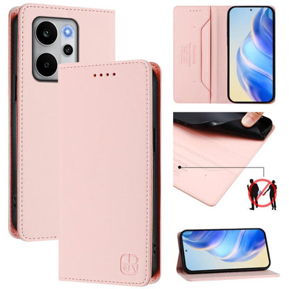 RC01 Dual-Folded Magnetic Suction RFID Leather Phone Case, For Realme P4x / OnePlus CE6 Lite, For Realme 16T 5G, For Realme P4 Power 5G, For Realme Note 80 4G Global, For Realme 16 5G Global, For Realme 16 Pro+ 5G Global, For Realme 16 Pro 5G Global   ...