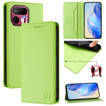 RC01 Dual-Folded Magnetic Suction RFID Leather Phone Case, For Realme P4x / OnePlus CE6 Lite, For Realme 16T 5G, For Realme P4 Power 5G, For Realme Note 80 4G Global, For Realme 16 5G Global, For Realme 16 Pro+ 5G Global, For Realme 16 Pro 5G Global   ...
