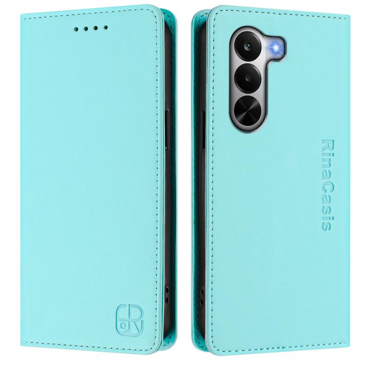 RC01 Dual-Folded Magnetic Suction RFID Leather Phone Case, For Realme P4x / OnePlus CE6 Lite, For Realme 16T 5G, For Realme P4 Power 5G, For Realme Note 80 4G Global, For Realme 16 5G Global, For Realme 16 Pro+ 5G Global, For Realme 16 Pro 5G Global   ...