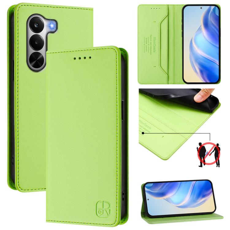 RC01 Dual-Folded Magnetic Suction RFID Leather Phone Case, For Realme P4x / OnePlus CE6 Lite, For Realme 16T 5G, For Realme P4 Power 5G, For Realme Note 80 4G Global, For Realme 16 5G Global, For Realme 16 Pro+ 5G Global, For Realme 16 Pro 5G Global   ...