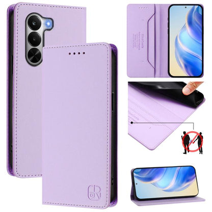 RC01 Dual-Folded Magnetic Suction RFID Leather Phone Case, For Realme P4x / OnePlus CE6 Lite, For Realme 16T 5G, For Realme P4 Power 5G, For Realme Note 80 4G Global, For Realme 16 5G Global, For Realme 16 Pro+ 5G Global, For Realme 16 Pro 5G Global   ...