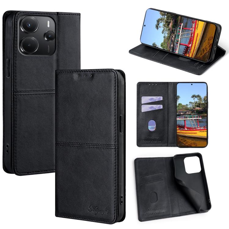 Cow Texture Magnetic Leather Phone Case, For Redmi A7 Pro 171mm / Poco C85x 5G, For Redmi Turbo 5 Max 5G / Poco X8 Pro Max 5G, For Redmi Turbo 5 5G / Poco X8 Pro 5G, For Redmi K90 Pro Max 5G / Poco F8 Ultra, For Redmi K90 5G / Poco F8 Pro              ...
