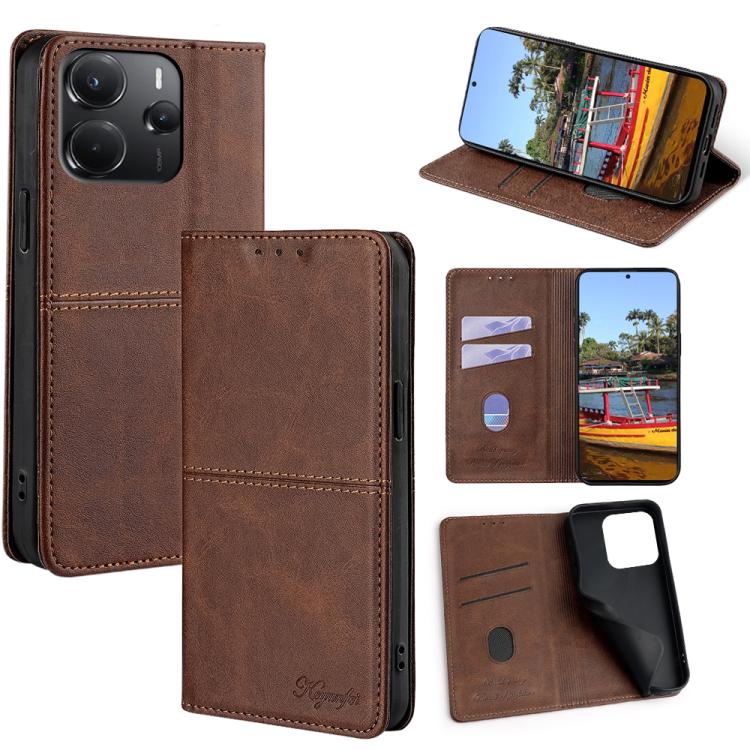 Cow Texture Magnetic Leather Phone Case, For Redmi A7 Pro 171mm / Poco C85x 5G, For Redmi Turbo 5 Max 5G / Poco X8 Pro Max 5G, For Redmi Turbo 5 5G / Poco X8 Pro 5G, For Redmi K90 Pro Max 5G / Poco F8 Ultra, For Redmi K90 5G / Poco F8 Pro              ...