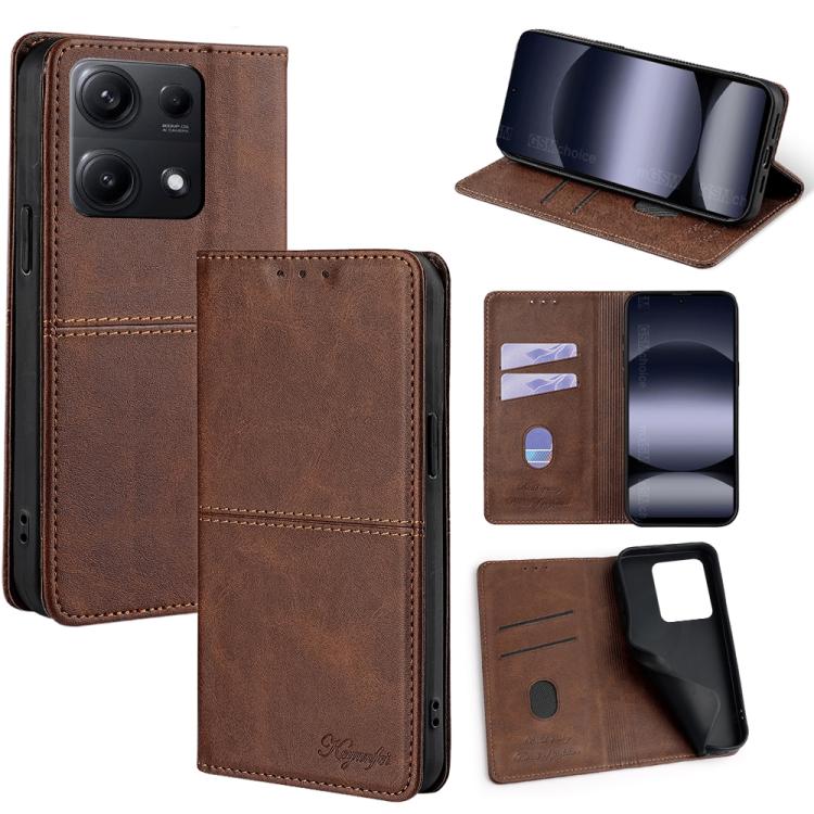 Cow Texture Magnetic Leather Phone Case, For Redmi A7 Pro 171mm / Poco C85x 5G, For Redmi Turbo 5 Max 5G / Poco X8 Pro Max 5G, For Redmi Turbo 5 5G / Poco X8 Pro 5G, For Redmi K90 Pro Max 5G / Poco F8 Ultra, For Redmi K90 5G / Poco F8 Pro              ...