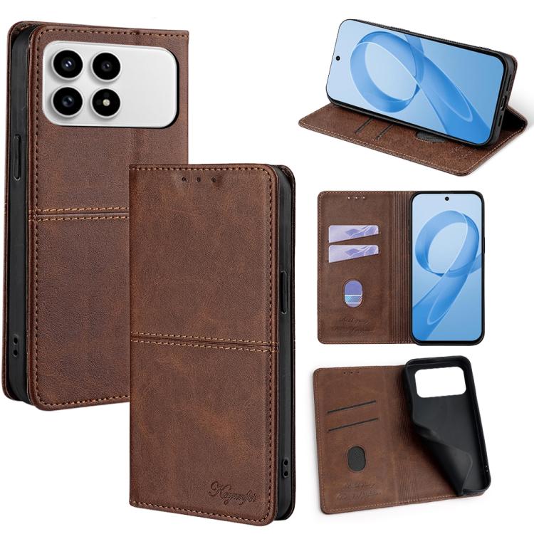 Cow Texture Magnetic Leather Phone Case, For Redmi A7 Pro 171mm / Poco C85x 5G, For Redmi Turbo 5 Max 5G / Poco X8 Pro Max 5G, For Redmi Turbo 5 5G / Poco X8 Pro 5G, For Redmi K90 Pro Max 5G / Poco F8 Ultra, For Redmi K90 5G / Poco F8 Pro              ...