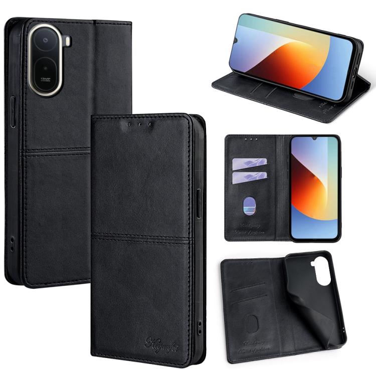 Cow Texture Magnetic Leather Phone Case, For Redmi A7 Pro 171mm / Poco C85x 5G, For Redmi Turbo 5 Max 5G / Poco X8 Pro Max 5G, For Redmi Turbo 5 5G / Poco X8 Pro 5G, For Redmi K90 Pro Max 5G / Poco F8 Ultra, For Redmi K90 5G / Poco F8 Pro              ...