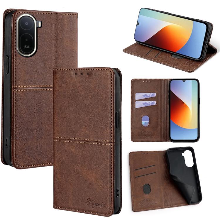 Cow Texture Magnetic Leather Phone Case, For Redmi A7 Pro 171mm / Poco C85x 5G, For Redmi Turbo 5 Max 5G / Poco X8 Pro Max 5G, For Redmi Turbo 5 5G / Poco X8 Pro 5G, For Redmi K90 Pro Max 5G / Poco F8 Ultra, For Redmi K90 5G / Poco F8 Pro              ...