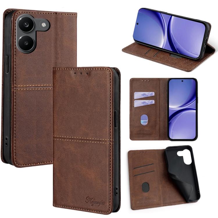 Cow Texture Magnetic Leather Phone Case, For Redmi A7 Pro 171mm / Poco C85x 5G, For Redmi Turbo 5 Max 5G / Poco X8 Pro Max 5G, For Redmi Turbo 5 5G / Poco X8 Pro 5G, For Redmi K90 Pro Max 5G / Poco F8 Ultra, For Redmi K90 5G / Poco F8 Pro              ...