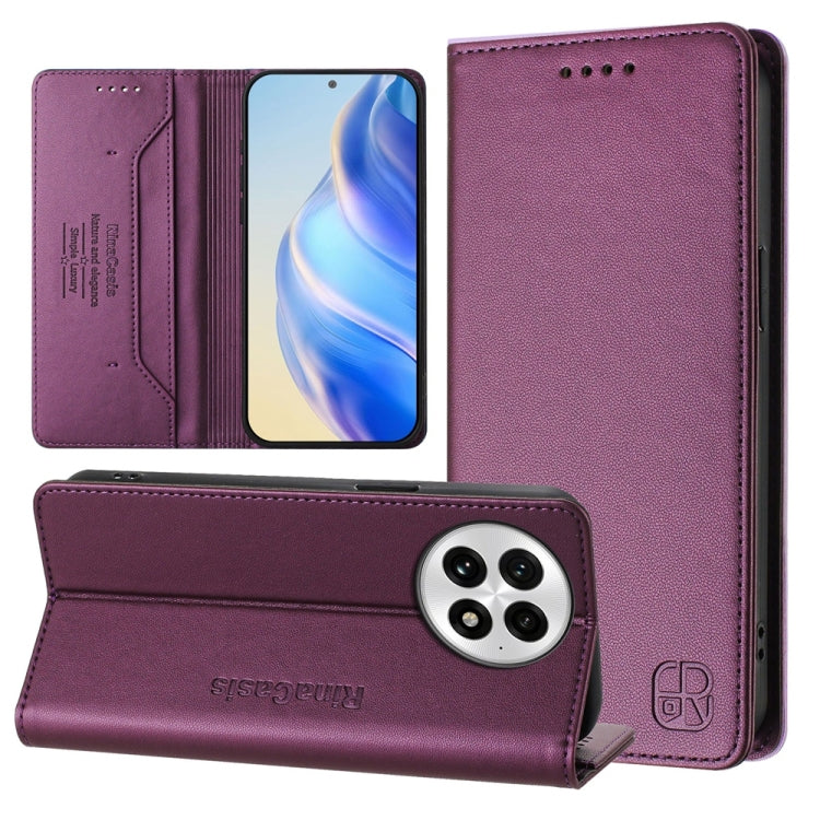 RC01 Dual-Folded Magnetic Suction RFID Leather Phone Case, For OnePlus Turbo 6X Pro 5G, For OnePlus Turbo 6 / 6V 5G, For OnePlus Ace 5 Ultra, For OnePlus Ace 5 Racing, For OnePlus 13R / Ace 5 / Ace 5 Pro, For OnePlus 13, For OnePlus Nord 4             ...