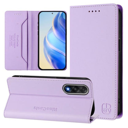 RC01 Dual-Folded Magnetic Suction RFID Leather Phone Case, For OnePlus Turbo 6X Pro 5G, For OnePlus Turbo 6 / 6V 5G, For OnePlus Ace 5 Ultra, For OnePlus Ace 5 Racing, For OnePlus 13R / Ace 5 / Ace 5 Pro, For OnePlus 13, For OnePlus Nord 4             ...