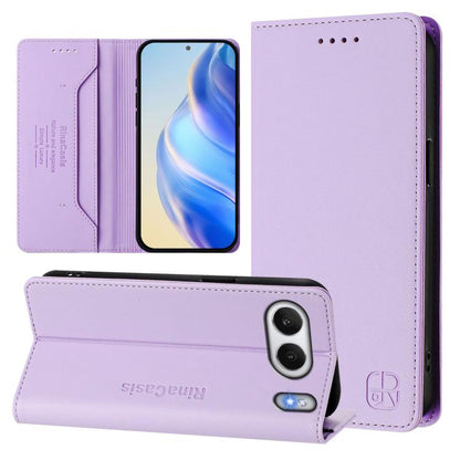 RC01 Dual-Folded Magnetic Suction RFID Leather Phone Case, For OnePlus Turbo 6X Pro 5G, For OnePlus Turbo 6 / 6V 5G, For OnePlus Ace 5 Ultra, For OnePlus Ace 5 Racing, For OnePlus 13R / Ace 5 / Ace 5 Pro, For OnePlus 13, For OnePlus Nord 4             ...