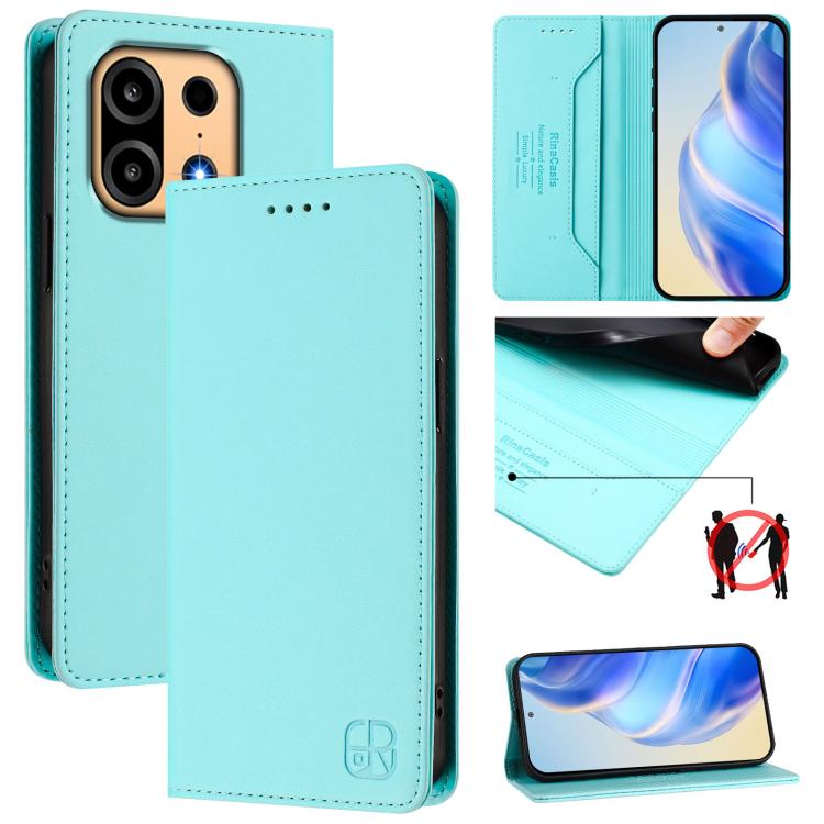 RC01 Dual-Folded Magnetic Suction RFID Leather Phone Case, For OnePlus Turbo 6X Pro 5G, For OnePlus Turbo 6 / 6V 5G, For OnePlus Ace 5 Ultra, For OnePlus Ace 5 Racing, For OnePlus 13R / Ace 5 / Ace 5 Pro, For OnePlus 13, For OnePlus Nord 4             ...