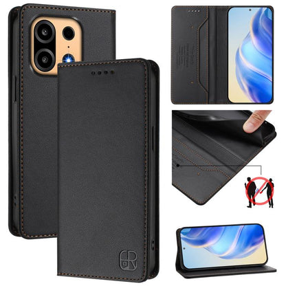 RC01 Dual-Folded Magnetic Suction RFID Leather Phone Case, For OnePlus Turbo 6X Pro 5G, For OnePlus Turbo 6 / 6V 5G, For OnePlus Ace 5 Ultra, For OnePlus Ace 5 Racing, For OnePlus 13R / Ace 5 / Ace 5 Pro, For OnePlus 13, For OnePlus Nord 4             ...