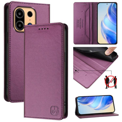 RC01 Dual-Folded Magnetic Suction RFID Leather Phone Case, For OnePlus Turbo 6X Pro 5G, For OnePlus Turbo 6 / 6V 5G, For OnePlus Ace 5 Ultra, For OnePlus Ace 5 Racing, For OnePlus 13R / Ace 5 / Ace 5 Pro, For OnePlus 13, For OnePlus Nord 4             ...