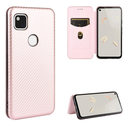 Carbon Fiber Texture Magnetic Horizontal Flip TPU + PC + PU Leather Case with Card Slot, For Google Pixel 4a, For Google Pixel 3 XL, For Google Pixel 3a XL, For Google Pixel 3a, For Google Pixel 3, For Google Pixel 4 XL, For Google Pixel 4