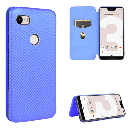 Carbon Fiber Texture Magnetic Horizontal Flip TPU + PC + PU Leather Case with Card Slot, For Google Pixel 4a, For Google Pixel 3 XL, For Google Pixel 3a XL, For Google Pixel 3a, For Google Pixel 3, For Google Pixel 4 XL, For Google Pixel 4