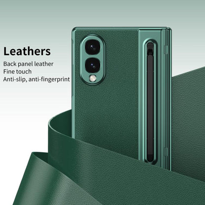 Integrated PC + PU Phone Case with Pen / Pen Box, For Galaxy Z Fold8 5G, For Galaxy Z Fold8 Ultra 5G, For Galaxy Z Fold7 5G, For Samsung Galaxy Z Fold6, For Samsung Galaxy Z Fold5, For Samsung Galaxy Z Fold4, For Samsung Galaxy Z Fold3 5G