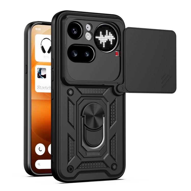 Sliding Camera Cover Design TPU+PC Phone Case, For Nothing Phone 4a Pro, For Nothing Phone 4a, For Nothing Phone 3a Lite, For Nothing CMF Phone 2 Pro, For Nothing Phone 3a, For Nothing Phone 3a Pro, For Nothing CMF Phone 1, For Nothing Phone 2a