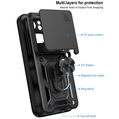 Sliding Camera Cover Design TPU+PC Phone Case, For Nothing Phone 4a Pro, For Nothing Phone 4a, For Nothing Phone 3a Lite, For Nothing CMF Phone 2 Pro, For Nothing Phone 3a, For Nothing Phone 3a Pro, For Nothing CMF Phone 1, For Nothing Phone 2a