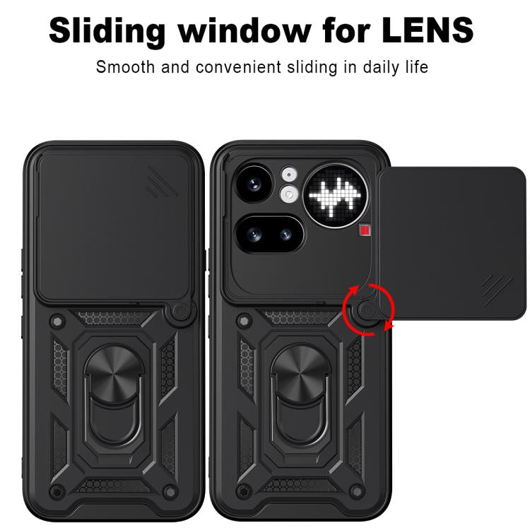 Sliding Camera Cover Design TPU+PC Phone Case, For Nothing Phone 4a Pro, For Nothing Phone 4a, For Nothing Phone 3a Lite, For Nothing CMF Phone 2 Pro, For Nothing Phone 3a, For Nothing Phone 3a Pro, For Nothing CMF Phone 1, For Nothing Phone 2a