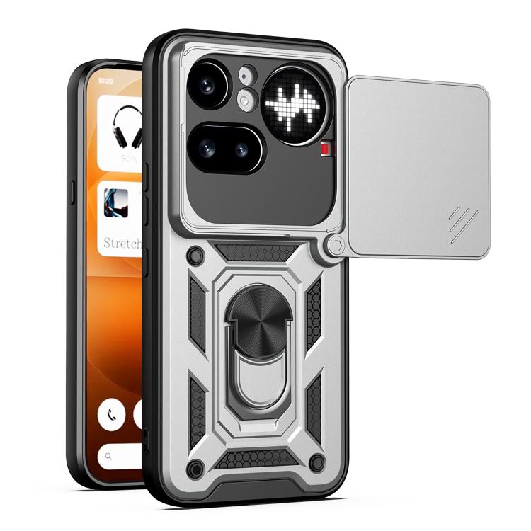 Sliding Camera Cover Design TPU+PC Phone Case, For Nothing Phone 4a Pro, For Nothing Phone 4a, For Nothing Phone 3a Lite, For Nothing CMF Phone 2 Pro, For Nothing Phone 3a, For Nothing Phone 3a Pro, For Nothing CMF Phone 1, For Nothing Phone 2a