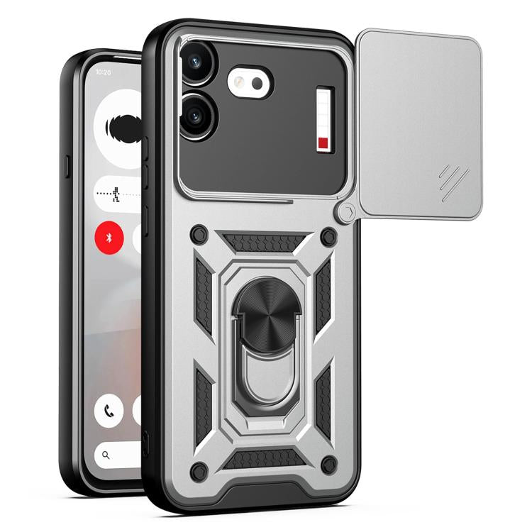 Sliding Camera Cover Design TPU+PC Phone Case, For Nothing Phone 4b, For Nothing Phone 4a Pro, For Nothing Phone 4a, For Nothing Phone 3a Lite, For Nothing CMF Phone 2 Pro, For Nothing Phone 3a, For Nothing Phone 3a Pro, For Nothing CMF Phone 1        ...