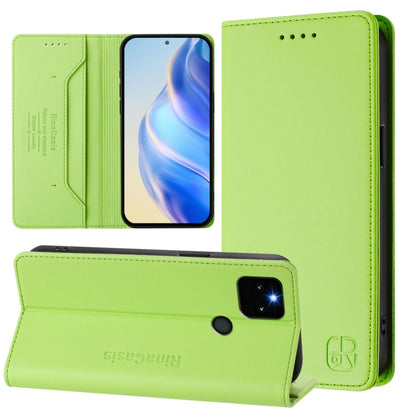 RC01 Dual-Folded Magnetic Suction RFID Leather Phone Case, For Google Pixel 7, For Google Pixel 6a, For Google Pixel 6 Pro, For Google Pixel 6, For Google Pixel 5a