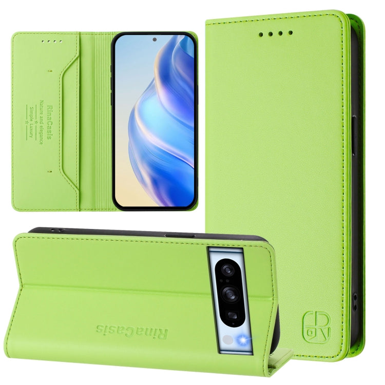 RC01 Dual-Folded Magnetic Suction RFID Leather Phone Case, For Google Pixel 11 Pro XL, For Google Pixel 11 / 11 Pro, For Google Pixel 10 Pro XL, For Google Pixel 10 / 10 Pro 5G Global, For Google Pixel 9a, For Google Pixel 9 Pro XL                     ...