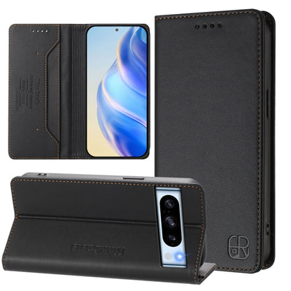 RC01 Dual-Folded Magnetic Suction RFID Leather Phone Case, For Google Pixel 11 Pro XL, For Google Pixel 11 / 11 Pro, For Google Pixel 10 Pro XL, For Google Pixel 10 / 10 Pro 5G Global, For Google Pixel 9a, For Google Pixel 9 Pro XL                     ...