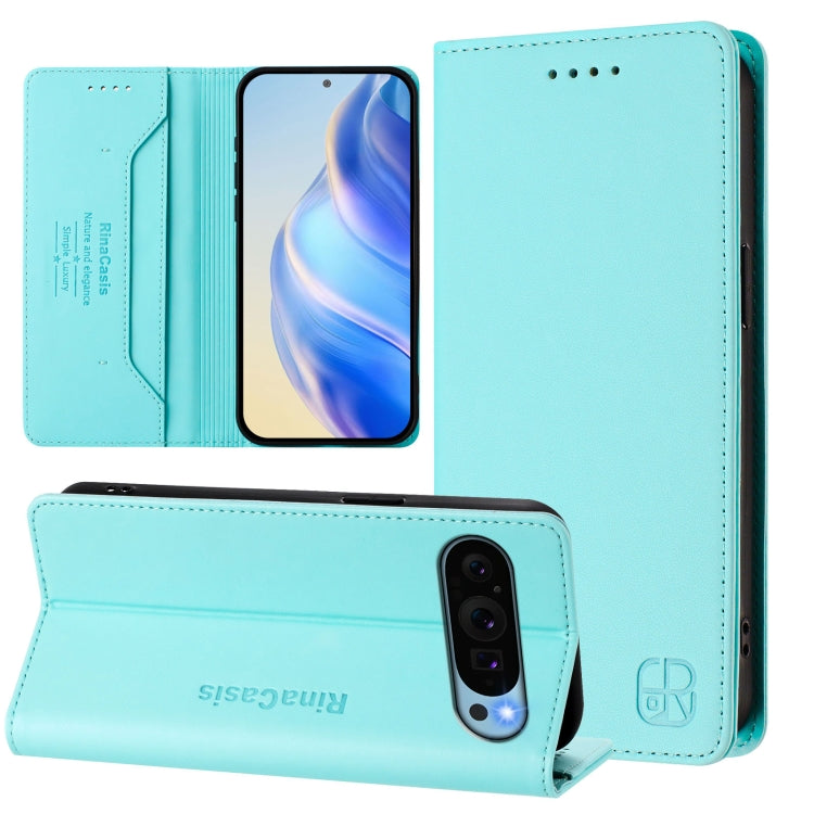 RC01 Dual-Folded Magnetic Suction RFID Leather Phone Case, For Google Pixel 11 Pro XL, For Google Pixel 11 / 11 Pro, For Google Pixel 10 Pro XL, For Google Pixel 10 / 10 Pro 5G Global, For Google Pixel 9a, For Google Pixel 9 Pro XL                     ...