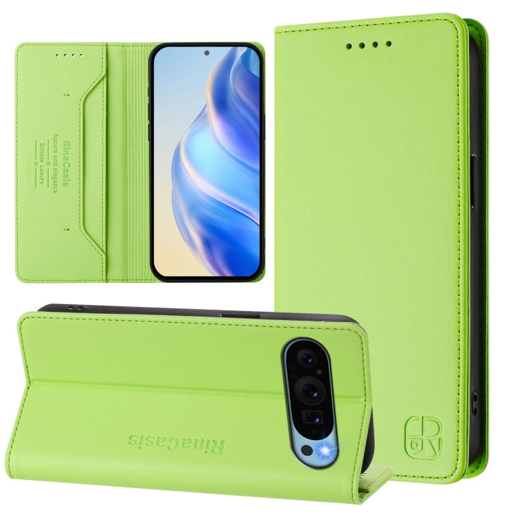 RC01 Dual-Folded Magnetic Suction RFID Leather Phone Case, For Google Pixel 11 Pro XL, For Google Pixel 11 / 11 Pro, For Google Pixel 10 Pro XL, For Google Pixel 10 / 10 Pro 5G Global, For Google Pixel 9a, For Google Pixel 9 Pro XL                     ...