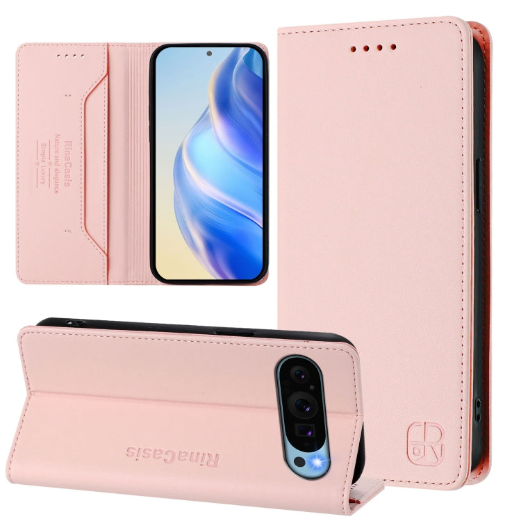 RC01 Dual-Folded Magnetic Suction RFID Leather Phone Case, For Google Pixel 11 Pro XL, For Google Pixel 11 / 11 Pro, For Google Pixel 10 Pro XL, For Google Pixel 10 / 10 Pro 5G Global, For Google Pixel 9a, For Google Pixel 9 Pro XL                     ...