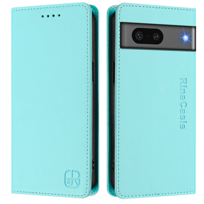 RC01 Dual-Folded Magnetic Suction RFID Leather Phone Case, For Google Pixel 7, For Google Pixel 6a, For Google Pixel 6 Pro, For Google Pixel 6, For Google Pixel 5a
