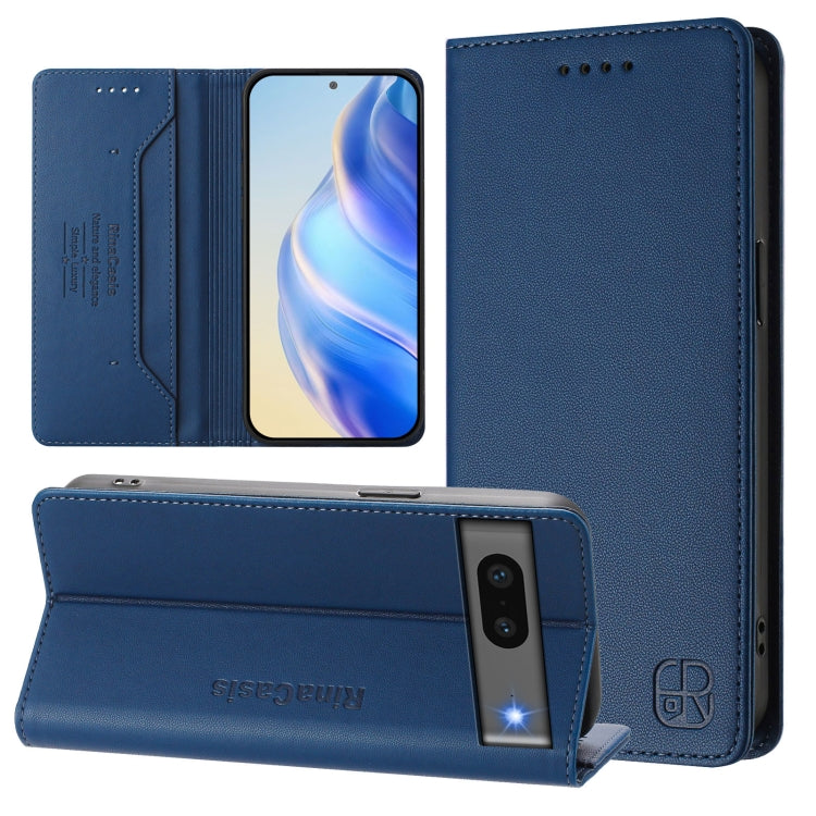 RC01 Dual-Folded Magnetic Suction RFID Leather Phone Case, For Google Pixel 7, For Google Pixel 6a, For Google Pixel 6 Pro, For Google Pixel 6, For Google Pixel 5a