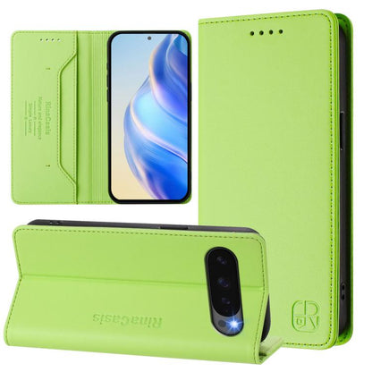 RC01 Dual-Folded Magnetic Suction RFID Leather Phone Case, For Google Pixel 11 Pro XL, For Google Pixel 11 / 11 Pro, For Google Pixel 10 Pro XL, For Google Pixel 10 / 10 Pro 5G Global, For Google Pixel 9a, For Google Pixel 9 Pro XL                     ...