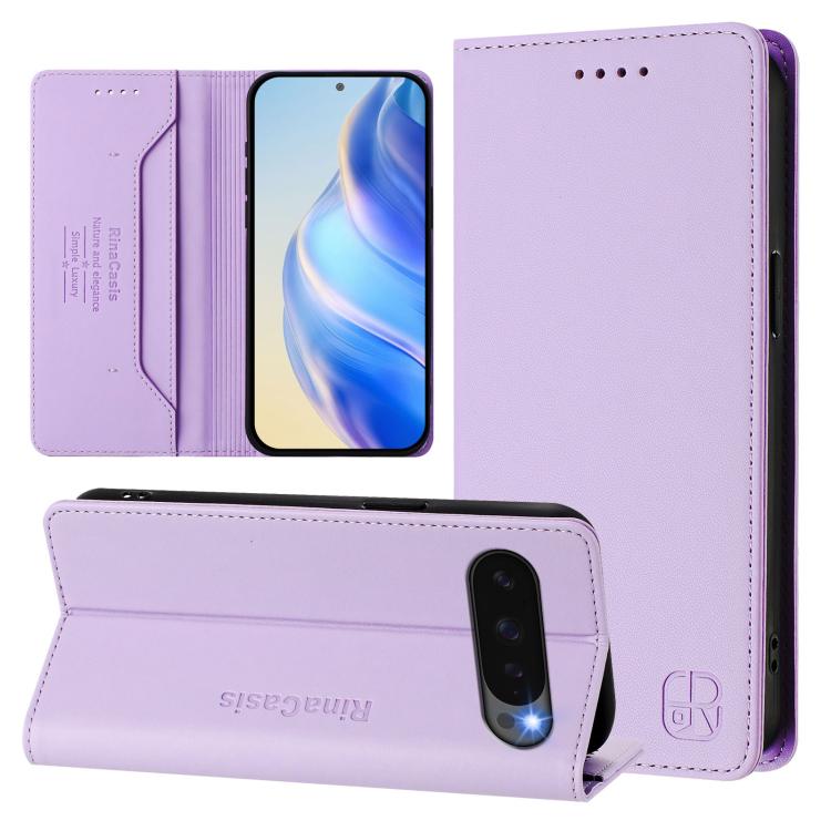 RC01 Dual-Folded Magnetic Suction RFID Leather Phone Case, For Google Pixel 11 Pro XL, For Google Pixel 11 / 11 Pro, For Google Pixel 10 Pro XL, For Google Pixel 10 / 10 Pro 5G Global, For Google Pixel 9a, For Google Pixel 9 Pro XL                     ...