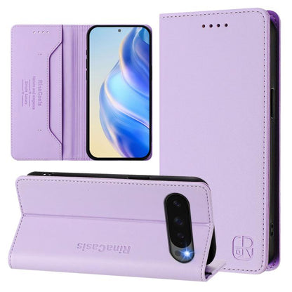 RC01 Dual-Folded Magnetic Suction RFID Leather Phone Case, For Google Pixel 11 Pro XL, For Google Pixel 11 / 11 Pro, For Google Pixel 10 Pro XL, For Google Pixel 10 / 10 Pro 5G Global, For Google Pixel 9a, For Google Pixel 9 Pro XL                     ...