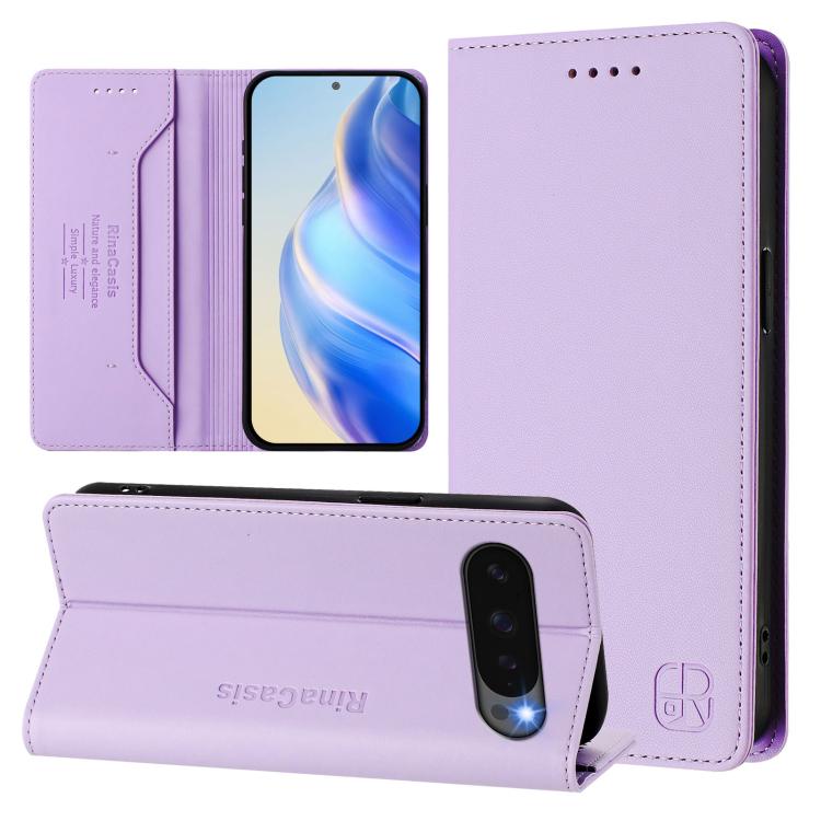 RC01 Dual-Folded Magnetic Suction RFID Leather Phone Case, For Google Pixel 11 Pro XL, For Google Pixel 11 / 11 Pro, For Google Pixel 10 Pro XL, For Google Pixel 10 / 10 Pro 5G Global, For Google Pixel 9a, For Google Pixel 9 Pro XL                     ...