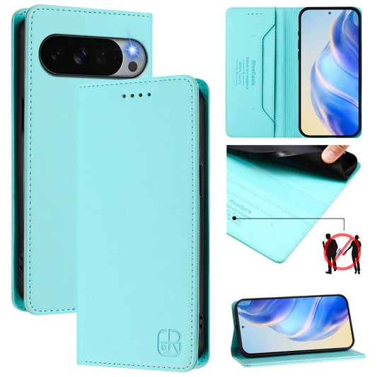 RC01 Dual-Folded Magnetic Suction RFID Leather Phone Case, For Google Pixel 11 Pro XL, For Google Pixel 11 / 11 Pro, For Google Pixel 10 Pro XL, For Google Pixel 10 / 10 Pro 5G Global, For Google Pixel 9a, For Google Pixel 9 Pro XL                     ...