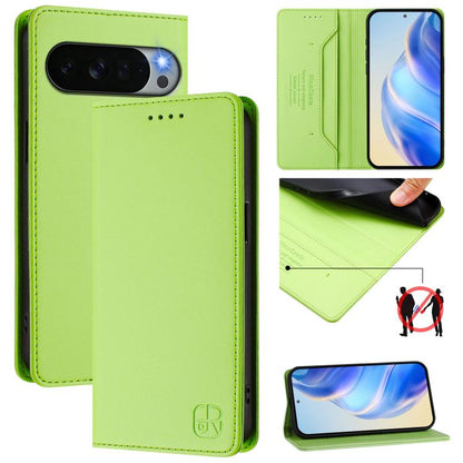 RC01 Dual-Folded Magnetic Suction RFID Leather Phone Case, For Google Pixel 11 Pro XL, For Google Pixel 11 / 11 Pro, For Google Pixel 10 Pro XL, For Google Pixel 10 / 10 Pro 5G Global, For Google Pixel 9a, For Google Pixel 9 Pro XL                     ...