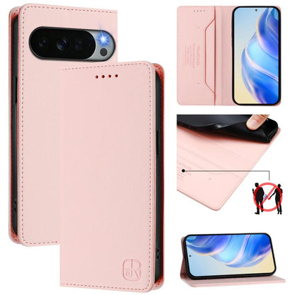 RC01 Dual-Folded Magnetic Suction RFID Leather Phone Case, For Google Pixel 11 Pro XL, For Google Pixel 11 / 11 Pro, For Google Pixel 10 Pro XL, For Google Pixel 10 / 10 Pro 5G Global, For Google Pixel 9a, For Google Pixel 9 Pro XL                     ...