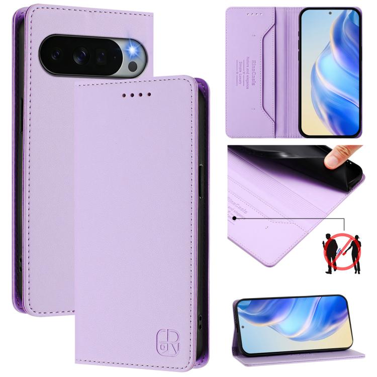 RC01 Dual-Folded Magnetic Suction RFID Leather Phone Case, For Google Pixel 11 Pro XL, For Google Pixel 11 / 11 Pro, For Google Pixel 10 Pro XL, For Google Pixel 10 / 10 Pro 5G Global, For Google Pixel 9a, For Google Pixel 9 Pro XL                     ...