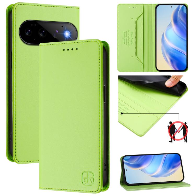 RC01 Dual-Folded Magnetic Suction RFID Leather Phone Case, For Google Pixel 11 Pro XL, For Google Pixel 11 / 11 Pro, For Google Pixel 10 Pro XL, For Google Pixel 10 / 10 Pro 5G Global, For Google Pixel 9a, For Google Pixel 9 Pro XL                     ...