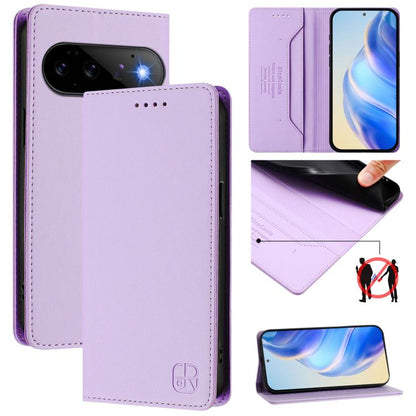RC01 Dual-Folded Magnetic Suction RFID Leather Phone Case, For Google Pixel 11 Pro XL, For Google Pixel 11 / 11 Pro, For Google Pixel 10 Pro XL, For Google Pixel 10 / 10 Pro 5G Global, For Google Pixel 9a, For Google Pixel 9 Pro XL                     ...